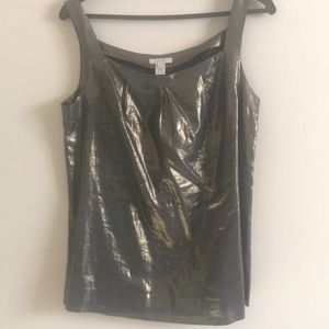 J Crew Gold Shimmer Tank